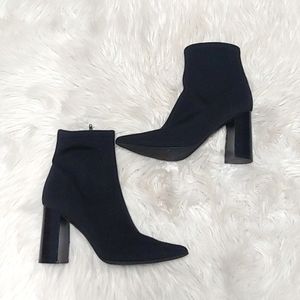 Jeffrey Campbell Solid Black Sock Bootie Rave Size 9.5